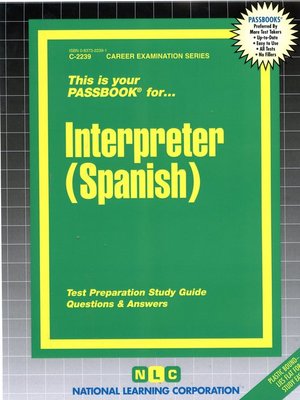 cover image of Interpreter (Spanish)